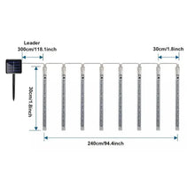 Load image into Gallery viewer, Outdoor Solar Meteor Christmas String Lights