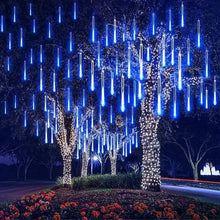 Load image into Gallery viewer, Outdoor Solar Meteor Christmas String Lights