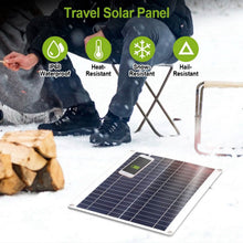 Load image into Gallery viewer, Outdoor Solar Panel 12V 25W Car Battery Charger