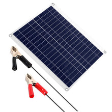 Load image into Gallery viewer, Outdoor Solar Panel 12V 25W Car Battery Charger