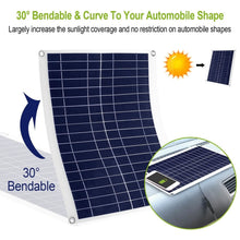 Load image into Gallery viewer, Outdoor Solar Panel 12V 25W Car Battery Charger