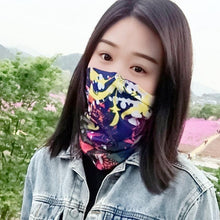 Load image into Gallery viewer, Outdoor Sport Camping Hiking Scarf Printing Bandana Windproof Sunscreen Neck Tube Gaiter Headband Shemagh Washable Cloth Bandanas Women Men Neck Gaiter Cover Turban Multipurpose Balaclava Elastic UV Face Shields for Women