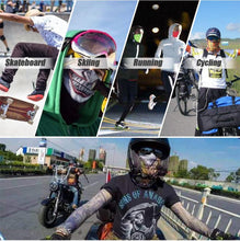 Load image into Gallery viewer, Outdoor Sport Seamless Bandanas Neck Warmer Buffe Face Shield Motorcycle Cycling Balaclava Headband Mask Hiking Fishing Scarf Bandanas Women Men Neck Gaiter Cover Turban Multipurpose Balaclava Elastic UV Face Shields for Women