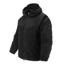 Load image into Gallery viewer, Outdoor Tactical Fleece Jacket Lightweight Uniform Soft Casual Hooded Jacket Thermal Fleece Coat Jacket With Hood Outdoor Sport Hiking Camping Clothing Training Jackets Men Thermal Warm Autumn Clothing