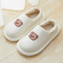 Load image into Gallery viewer, Outdoor Winter Waterproof Women Non-Slip Slippers Warm Female Plush House Slippers Indoor Flip Flops Waterproof Fuzzy Clogs Slippers Cozy Slip-On Memory Foam Fur House Slippers