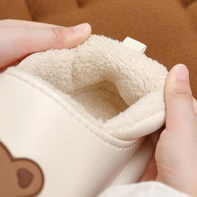 Load image into Gallery viewer, Outdoor Winter Waterproof Women Non-Slip Slippers Warm Female Plush House Slippers Indoor Flip Flops Waterproof Fuzzy Clogs Slippers Cozy Slip-On Memory Foam Fur House Slippers