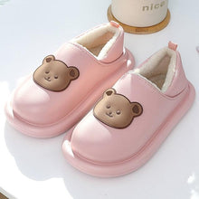 Load image into Gallery viewer, Outdoor Winter Waterproof Women Non-Slip Slippers Warm Female Plush House Slippers Indoor Flip Flops Waterproof Fuzzy Clogs Slippers Cozy Slip-On Memory Foam Fur House Slippers