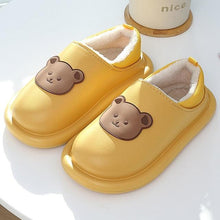 Load image into Gallery viewer, Outdoor Winter Waterproof Women Non-Slip Slippers Warm Female Plush House Slippers Indoor Flip Flops Waterproof Fuzzy Clogs Slippers Cozy Slip-On Memory Foam Fur House Slippers