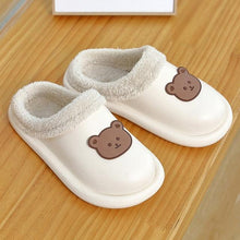Load image into Gallery viewer, Outdoor Winter Waterproof Women Non-Slip Slippers Warm Female Plush House Slippers Indoor Flip Flops Waterproof Fuzzy Clogs Slippers Cozy Slip-On Memory Foam Fur House Slippers