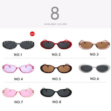 Load image into Gallery viewer, Oval Sunglasses For Women Retro Designer Glasses For Women/Men Small Eyewear For Women Tiny Small 90s Sunglasses Women Polarized Retro Oval Sunglasses Tinted Glasses