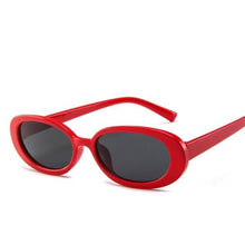 Load image into Gallery viewer, Oval Sunglasses For Women Retro Designer Glasses For Women/Men Small Eyewear For Women Tiny Small 90s Sunglasses Women Polarized Retro Oval Sunglasses Tinted Glasses