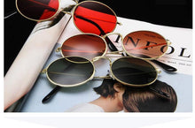 Load image into Gallery viewer, Oval Sunglasses Vintage Retro Sunglasses Designer Glasses for Women Men Oval Shape Sunglasses For Women/Men Popular Luxury Round Shape Sunglasses