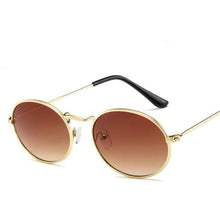 Load image into Gallery viewer, Oval Sunglasses Vintage Retro Sunglasses Designer Glasses for Women Men Oval Shape Sunglasses For Women/Men Popular Luxury Round Shape Sunglasses