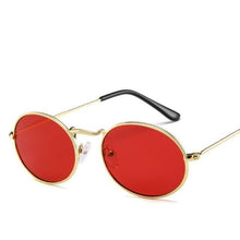 Load image into Gallery viewer, Oval Sunglasses Vintage Retro Sunglasses Designer Glasses for Women Men Oval Shape Sunglasses For Women/Men Popular Luxury Round Shape Sunglasses