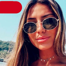 Load image into Gallery viewer, Oval Sunglasses Vintage Retro Sunglasses Designer Glasses for Women Men Oval Shape Sunglasses For Women/Men Popular Luxury Round Shape Sunglasses