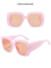 Load image into Gallery viewer, Oversized Leopard Unique & Attractive Designer Sunglasses For Women & Men Luxury Shades In Brown Square Size Sun Glasses Luxury Square Gradient Sun Glasses Shades