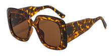 Load image into Gallery viewer, Oversized Leopard Unique & Attractive Designer Sunglasses For Women & Men Luxury Shades In Brown Square Size Sun Glasses Luxury Square Gradient Sun Glasses Shades