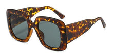 Load image into Gallery viewer, Oversized Leopard Unique & Attractive Designer Sunglasses For Women & Men Luxury Shades In Brown Square Size Sun Glasses Luxury Square Gradient Sun Glasses Shades