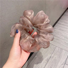 Load image into Gallery viewer, Oversized Scrunchies Organza Hair Ties Elastic Hair Band Women Girs Ponytail Holder Fashion Hair Ropes Ponytail Holder Hair Tie Ponytail Holder Accessories for Women Girls