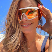 Load image into Gallery viewer, Oversized Shield Sunglasses for Women Men Square Rimless Fashion Shades Sunglasses For Women & Men Elegant Shades For Women Popular Oversized Festival Trendy Sunglasses For Men & Women