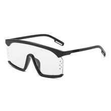 Load image into Gallery viewer, Oversized Shield Sunglasses for Women Men Square Rimless Fashion Shades Sunglasses For Women & Men Elegant Shades For Women Popular Oversized Festival Trendy Sunglasses For Men & Women