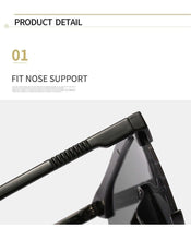 Load image into Gallery viewer, Oversized Shield Sunglasses for Women Men Square Rimless Fashion Shades Sunglasses For Women & Men Elegant Shades For Women Popular Oversized Festival Trendy Sunglasses For Men & Women