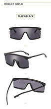Load image into Gallery viewer, Oversized Shield Sunglasses for Women Men Square Rimless Fashion Shades Sunglasses For Women & Men Elegant Shades For Women Popular Oversized Festival Trendy Sunglasses For Men & Women