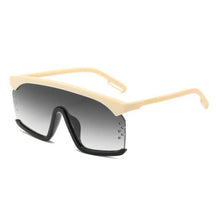 Load image into Gallery viewer, Oversized Shield Sunglasses for Women Men Square Rimless Fashion Shades Sunglasses For Women & Men Elegant Shades For Women Popular Oversized Festival Trendy Sunglasses For Men & Women