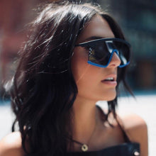 Load image into Gallery viewer, Oversized Shield Sunglasses for Women Men Square Rimless Fashion Shades Sunglasses For Women & Men Elegant Shades For Women Popular Oversized Festival Trendy Sunglasses For Men & Women