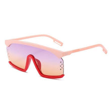 Load image into Gallery viewer, Oversized Shield Sunglasses for Women Men Square Rimless Fashion Shades Sunglasses For Women & Men Elegant Shades For Women Popular Oversized Festival Trendy Sunglasses For Men & Women