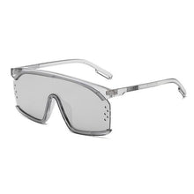 Load image into Gallery viewer, Oversized Shield Sunglasses for Women Men Square Rimless Fashion Shades Sunglasses For Women & Men Elegant Shades For Women Popular Oversized Festival Trendy Sunglasses For Men & Women