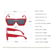 Load image into Gallery viewer, Oversized Square Rimless Shades UV400 Shape Sunglasses For Women New Fashionable New Big Frame Sun Glasses for Female New Latest Attractive Large Flat Top Eyewear For Unisex