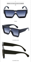 Load image into Gallery viewer, Oversized Square Rimless Shades UV400 Shape Sunglasses For Women New Fashionable New Big Frame Sun Glasses for Female New Latest Attractive Large Flat Top Eyewear For Unisex