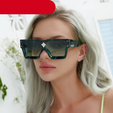 Load image into Gallery viewer, Oversized Square Rimless Shades UV400 Shape Sunglasses For Women New Fashionable New Big Frame Sun Glasses for Female New Latest Attractive Large Flat Top Eyewear For Unisex