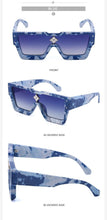 Load image into Gallery viewer, Oversized Square Rimless Shades UV400 Shape Sunglasses For Women New Fashionable New Big Frame Sun Glasses for Female New Latest Attractive Large Flat Top Eyewear For Unisex