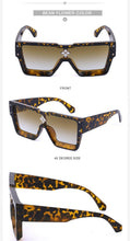 Load image into Gallery viewer, Oversized Square Rimless Shades UV400 Shape Sunglasses For Women New Fashionable New Big Frame Sun Glasses for Female New Latest Attractive Large Flat Top Eyewear For Unisex