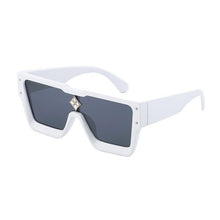 Load image into Gallery viewer, Oversized Square Rimless Shades UV400 Shape Sunglasses For Women New Fashionable New Big Frame Sun Glasses for Female New Latest Attractive Large Flat Top Eyewear For Unisex
