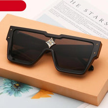 Load image into Gallery viewer, Oversized Square Shape Sunglasses For Women & Men New Luxury Design Sun Glasses For Female New Fashionable Large Frame Silver Mirror Eyewear