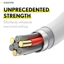 Load image into Gallery viewer, Overtime MFI Certified USB C to Lightning 6ft cable, Fast Charging & Data Transfer - White