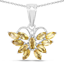 Load image into Gallery viewer, 1.32 Carat Genuine Citrine .925 Sterling Silver Pendant