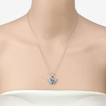 Load image into Gallery viewer, 1.76 Carat Genuine Swiss Blue Topaz .925 Sterling Silver Pendant