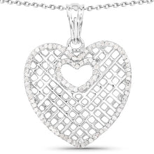 Load image into Gallery viewer, 0.52 Carat Genuine White Diamond .925 Sterling Silver Pendant