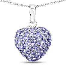 Load image into Gallery viewer, 7.00 Carat Genuine Tanzanite .925 Sterling Silver Pendant