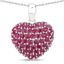 Load image into Gallery viewer, 8.58 Carat Genuine Ruby .925 Sterling Silver Pendant