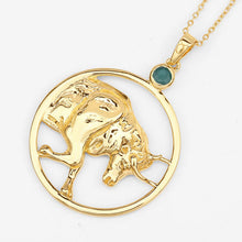 Load image into Gallery viewer, 0.23 Carat Genuine Emerald .925 Sterling Silver Pendant