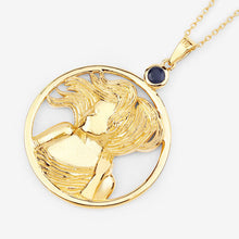 Load image into Gallery viewer, 0.27 Carat Genuine Blue Sapphire .925 Sterling Silver Pendant