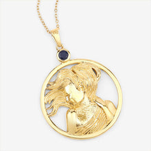 Load image into Gallery viewer, 0.27 Carat Genuine Blue Sapphire .925 Sterling Silver Pendant
