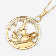 Load image into Gallery viewer, 0.33 Carat Genuine White Zircon .925 Sterling Silver Pendant