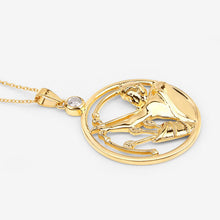 Load image into Gallery viewer, 0.33 Carat Genuine White Zircon .925 Sterling Silver Pendant