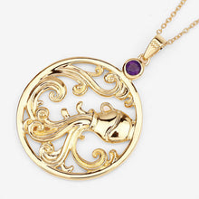 Load image into Gallery viewer, 0.24 Carat Genuine Amethyst .925 Sterling Silver Pendant